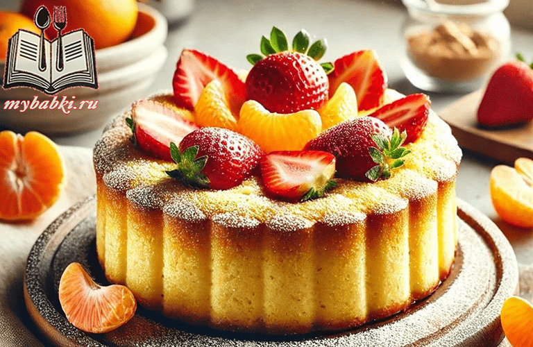 Запеканка с яблоком и изюмом из творога