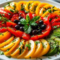 Овощной яркий салат